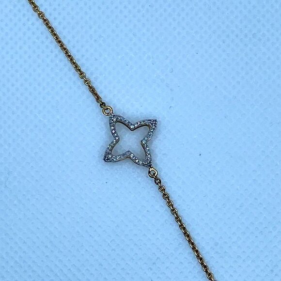 💛 Vintage Links of London 925 Vermeil Splendour Open Work w/ CZ Bracelet - Picture 1 of 4